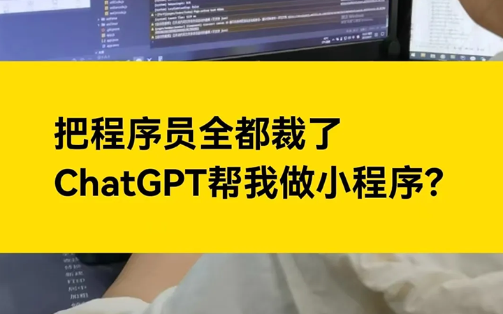 把程序员裁掉，直接让CHATgpt接做小程序？